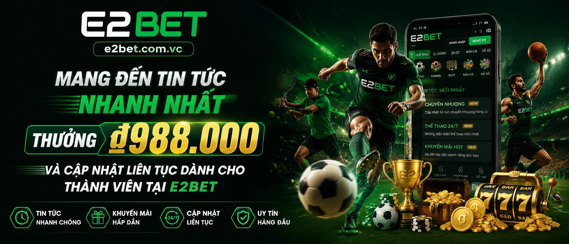 Tin nổi bật E2BET về quỹ thưởng lớn và nội dung sự kiện